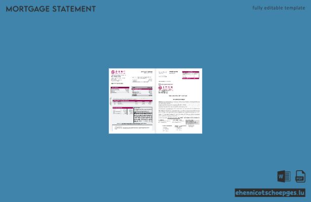 Kontoauszug der Taiwan Bank of Taiwan (Word- und PDF-Format) – Beispielvorschau (1-2)